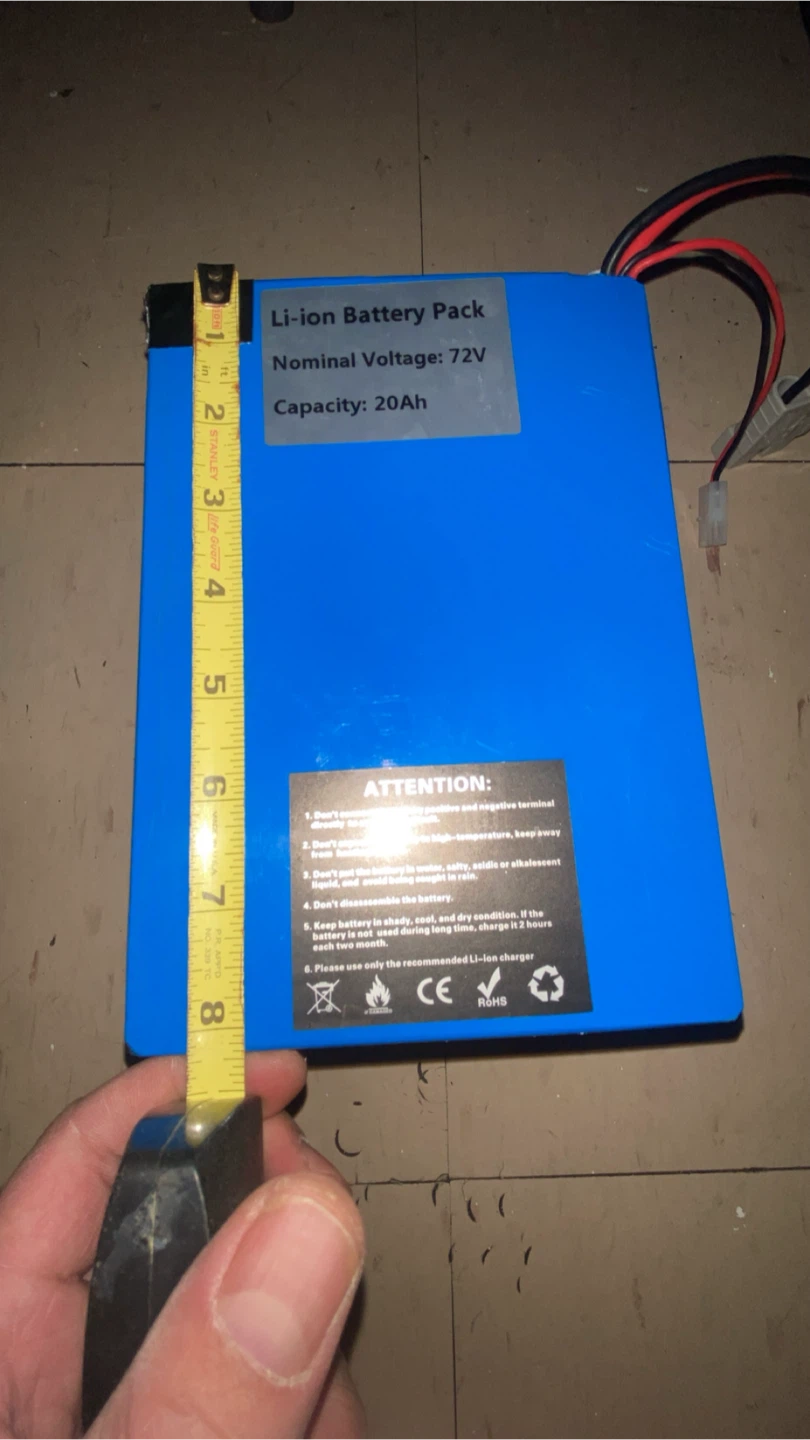 72V 20Ah Li-ion Battery Pack