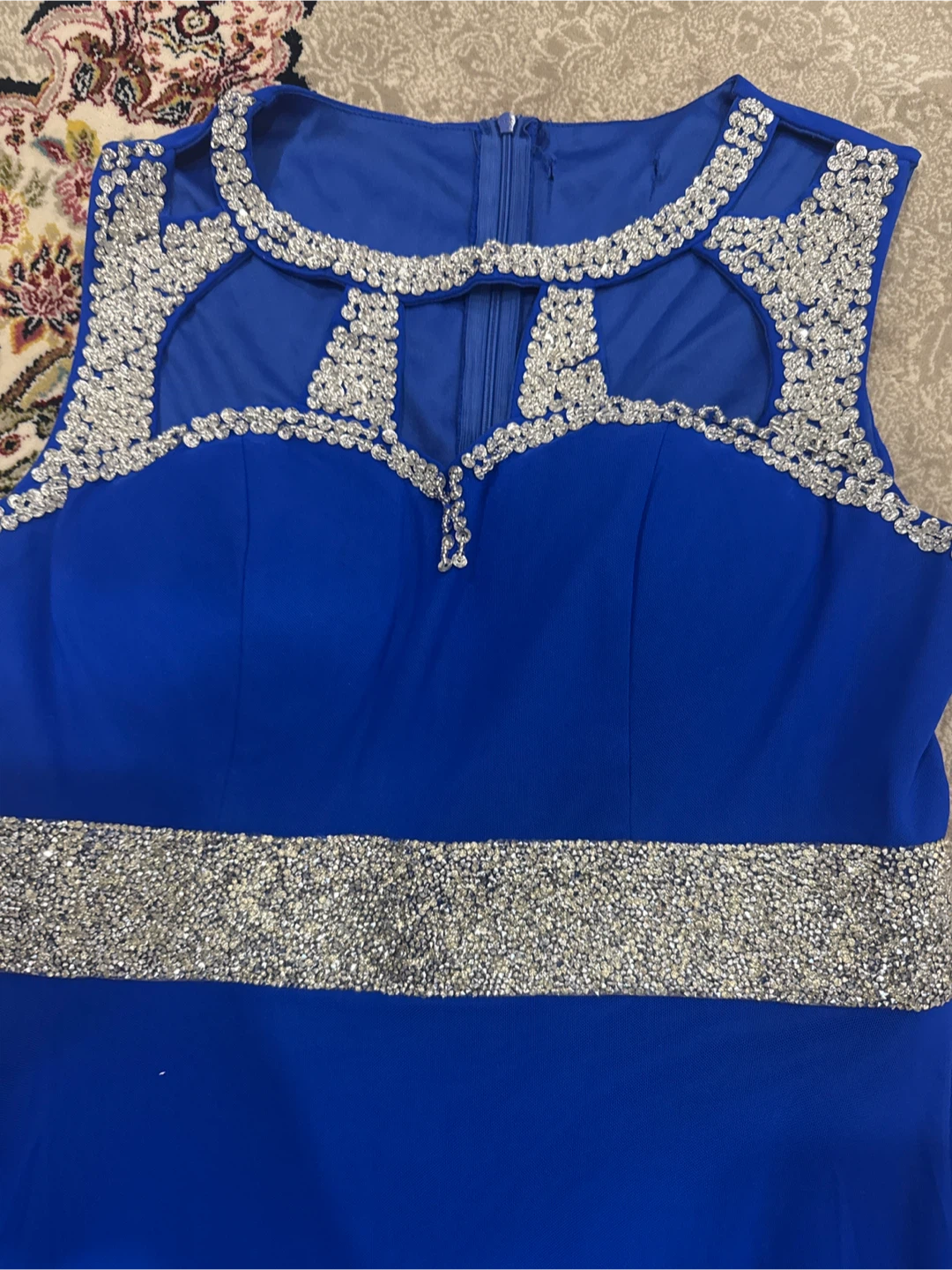 Royal Blue Embellished Maxi Dress - photo 2