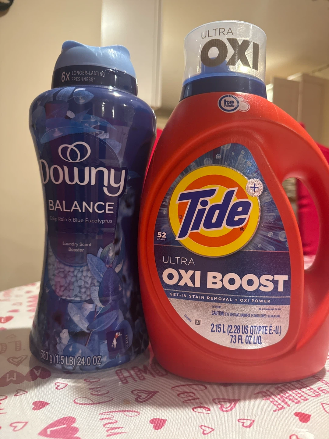 Pack of 2 : 1 Downy BALANCE Laundry:   1 Tide Ultra oxi Boost