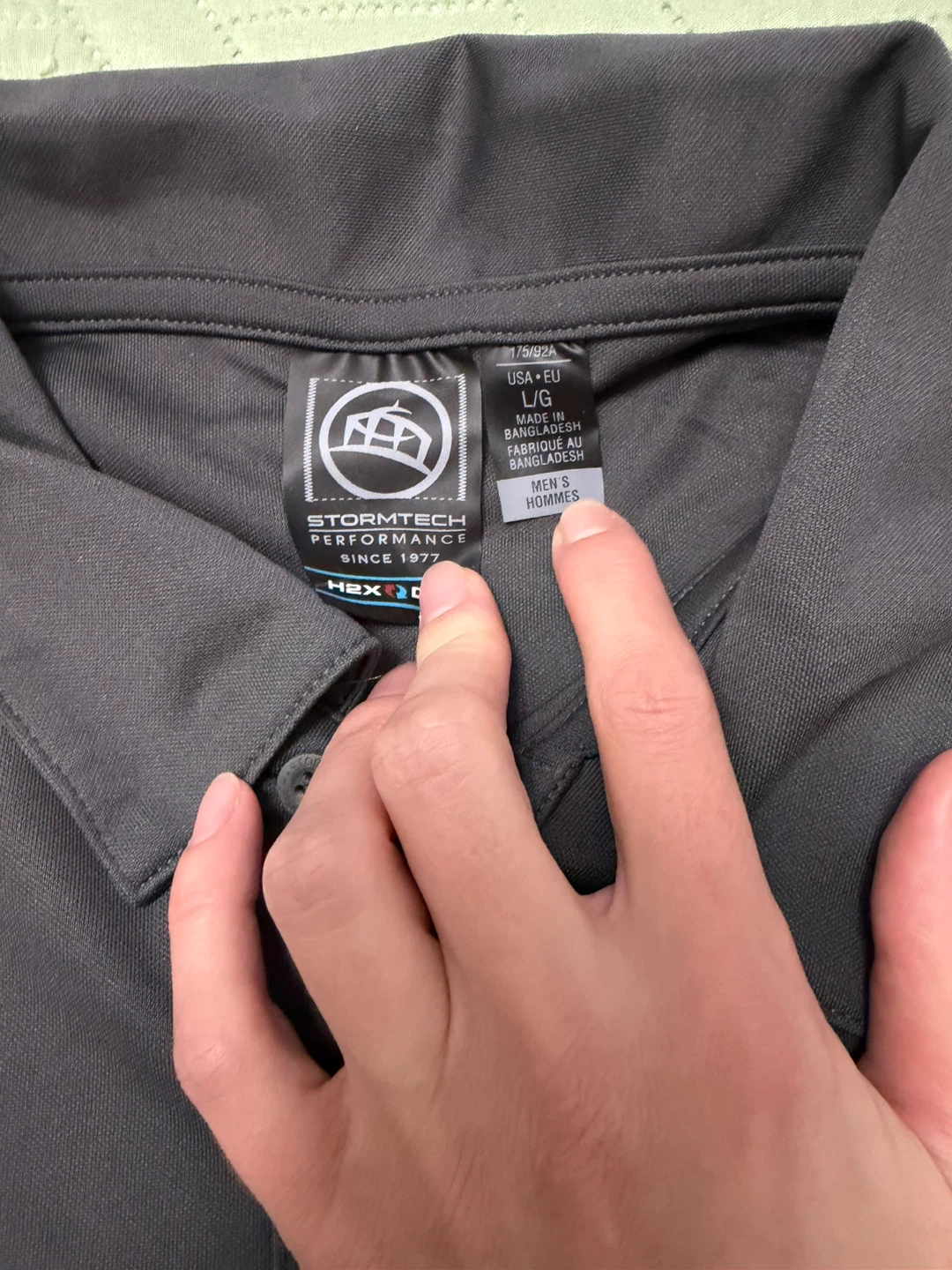 Stormtech Performance Polo Shirt - Size XL - Charcoal Grey