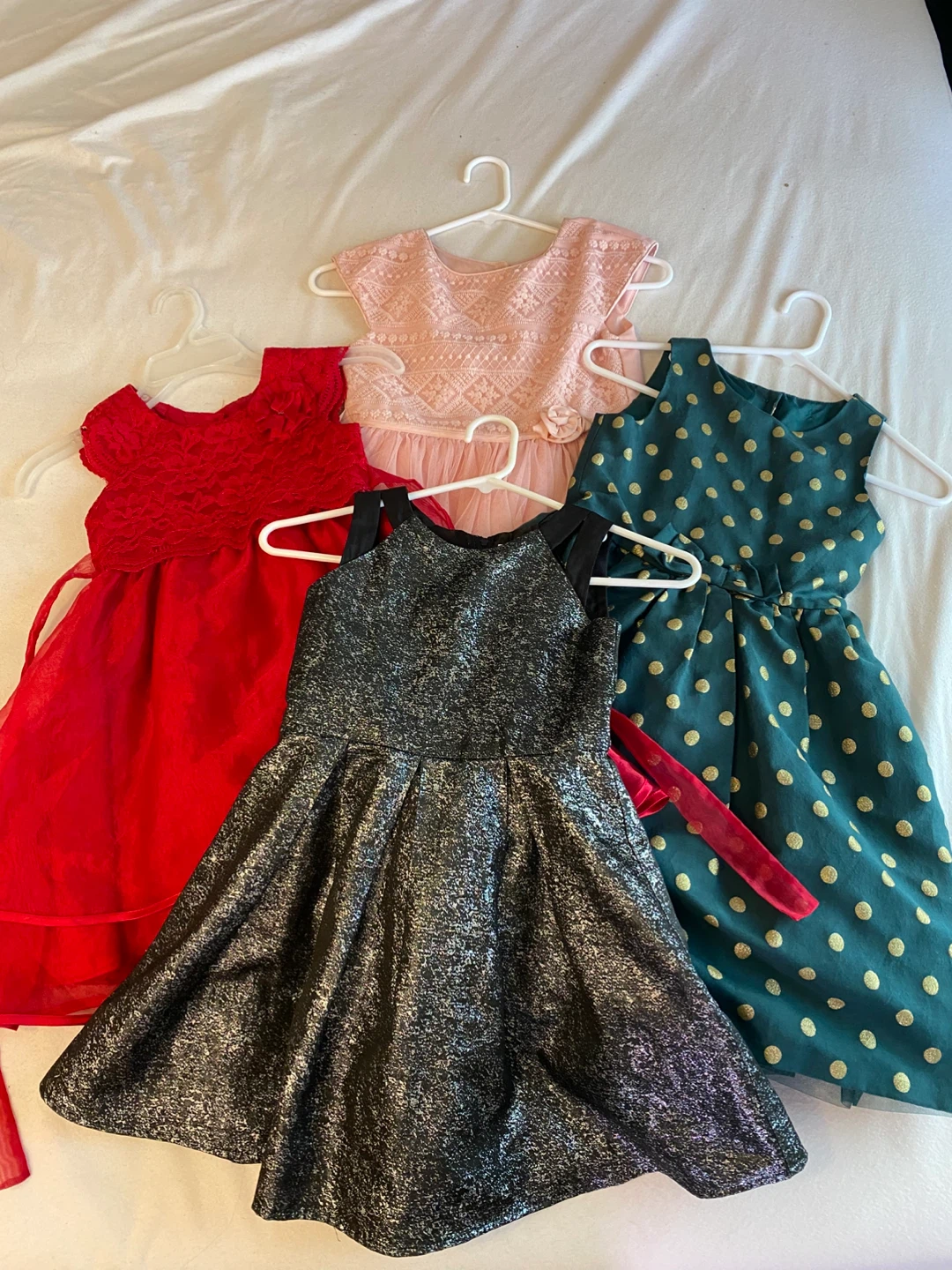 4 Fancy Dresses Girls Size 5-7