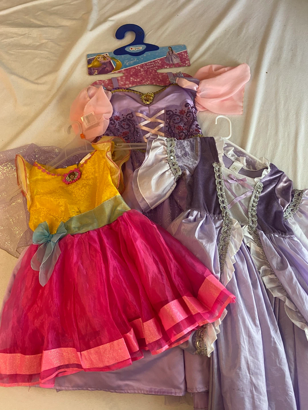 3 Princess Dress Up Girls size 5-7