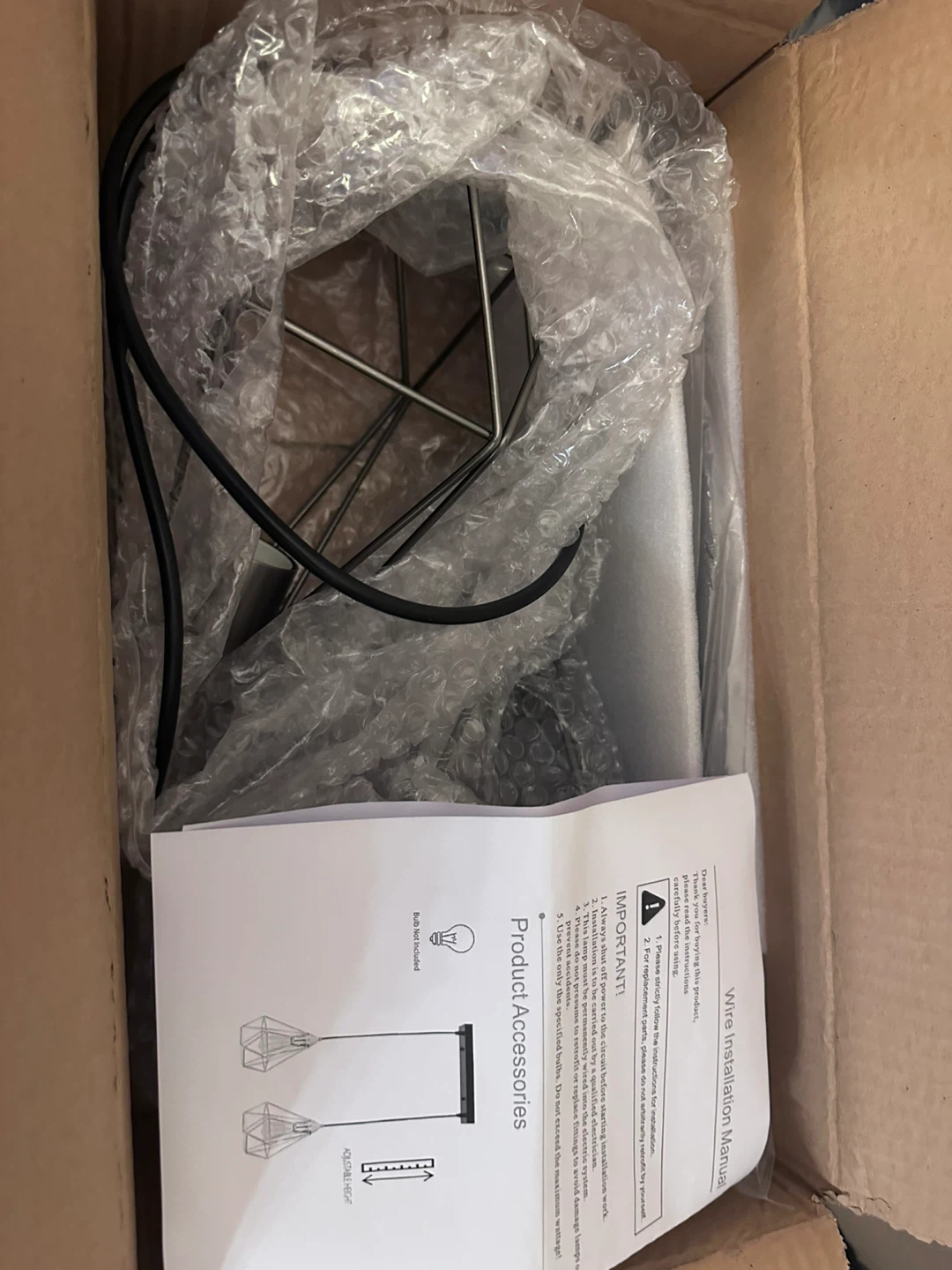 Adjustable Height Pendant Light Fixture