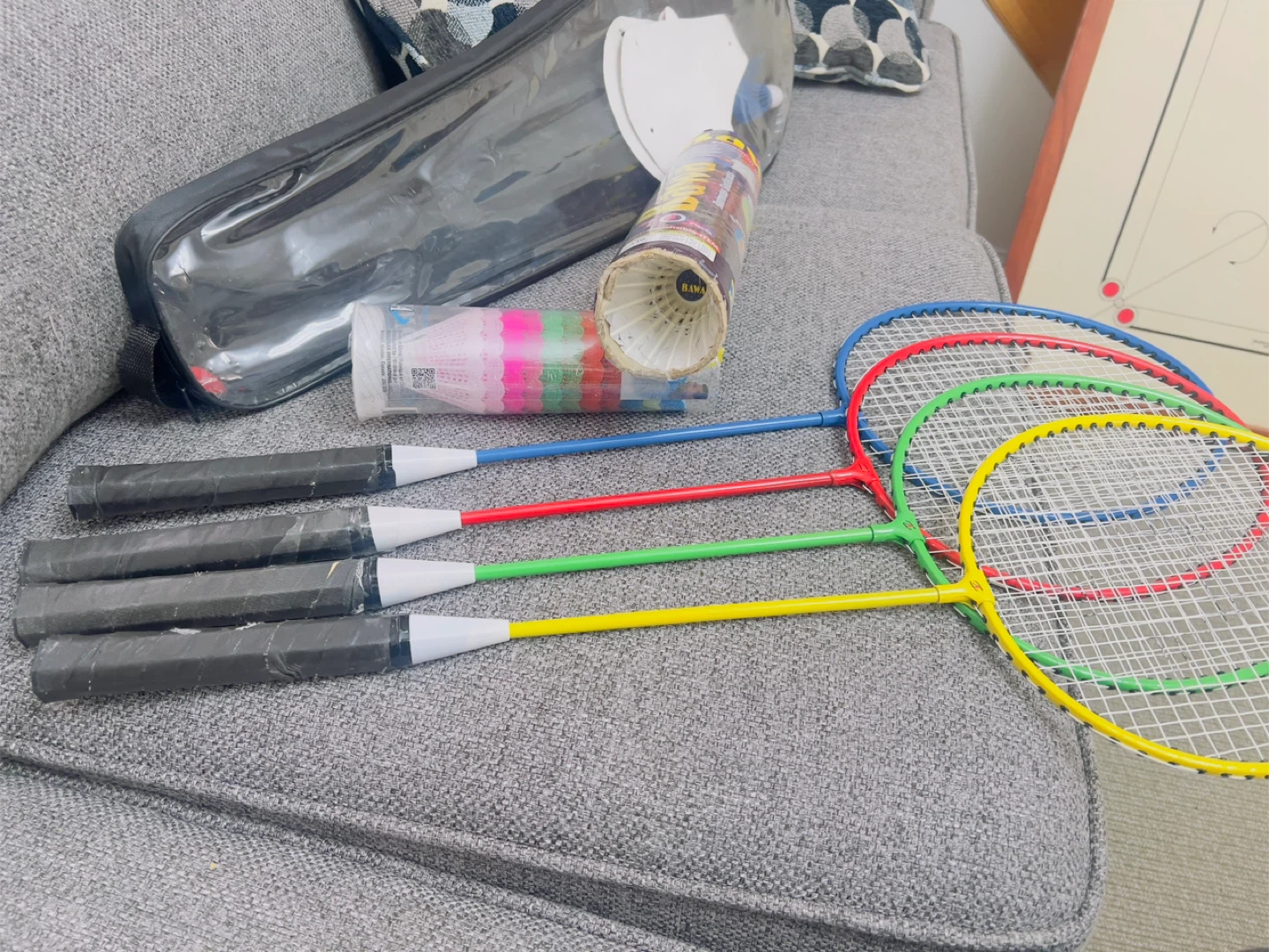 Badminton Racket Set with Shuttlecocks and Bag