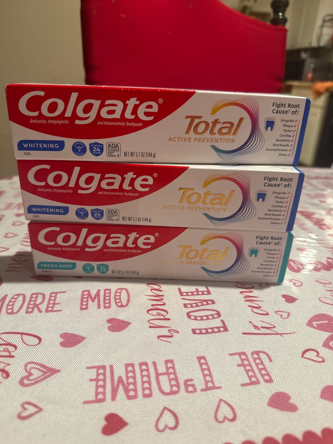 Colgate Total Active Prevention Toothpaste - 3 Pack