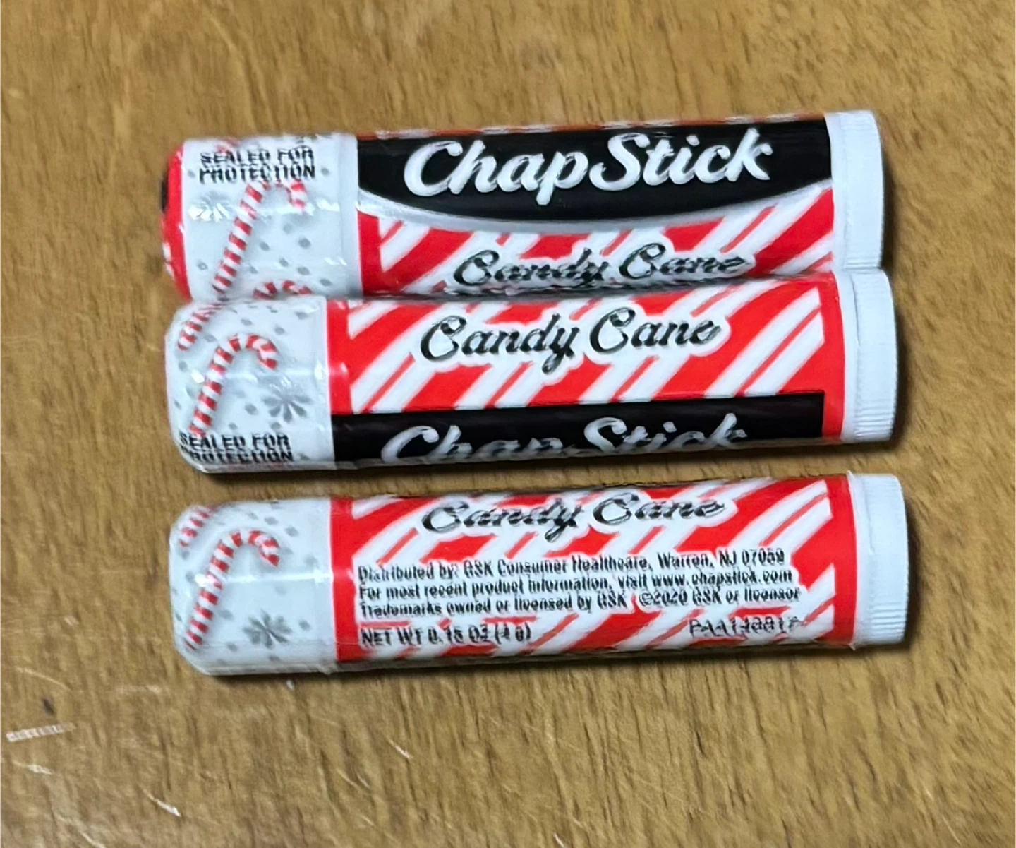 NEW ChapStick Candy Cane Lip Balm - 3 Pack - photo 2