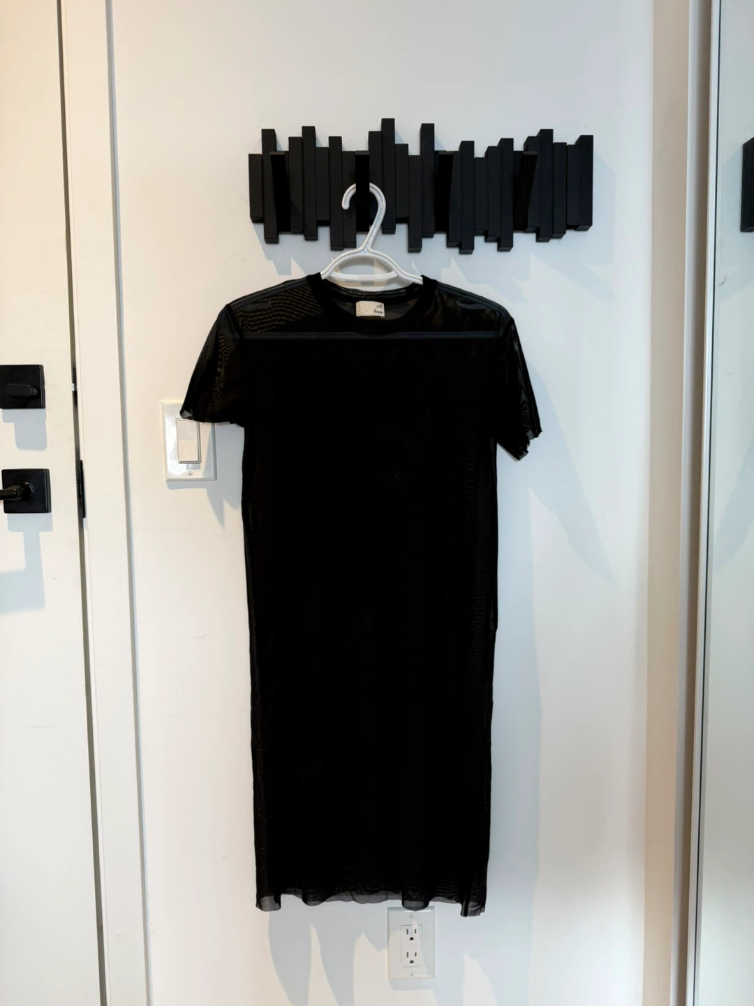 Wilfred free Black Mesh T-Shirt Dress