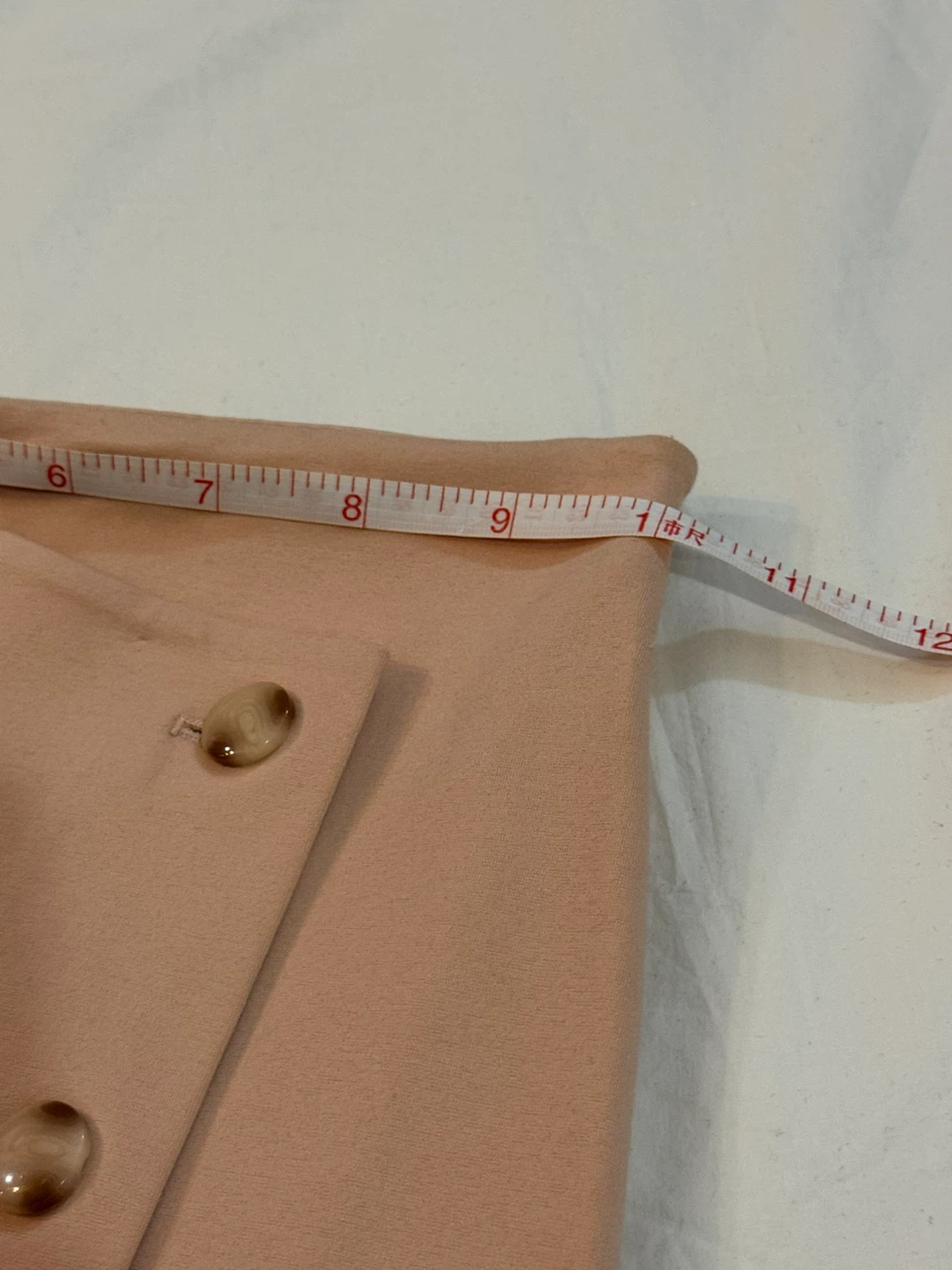 Tan Button Detail pencil cut  Skirt - photo 5