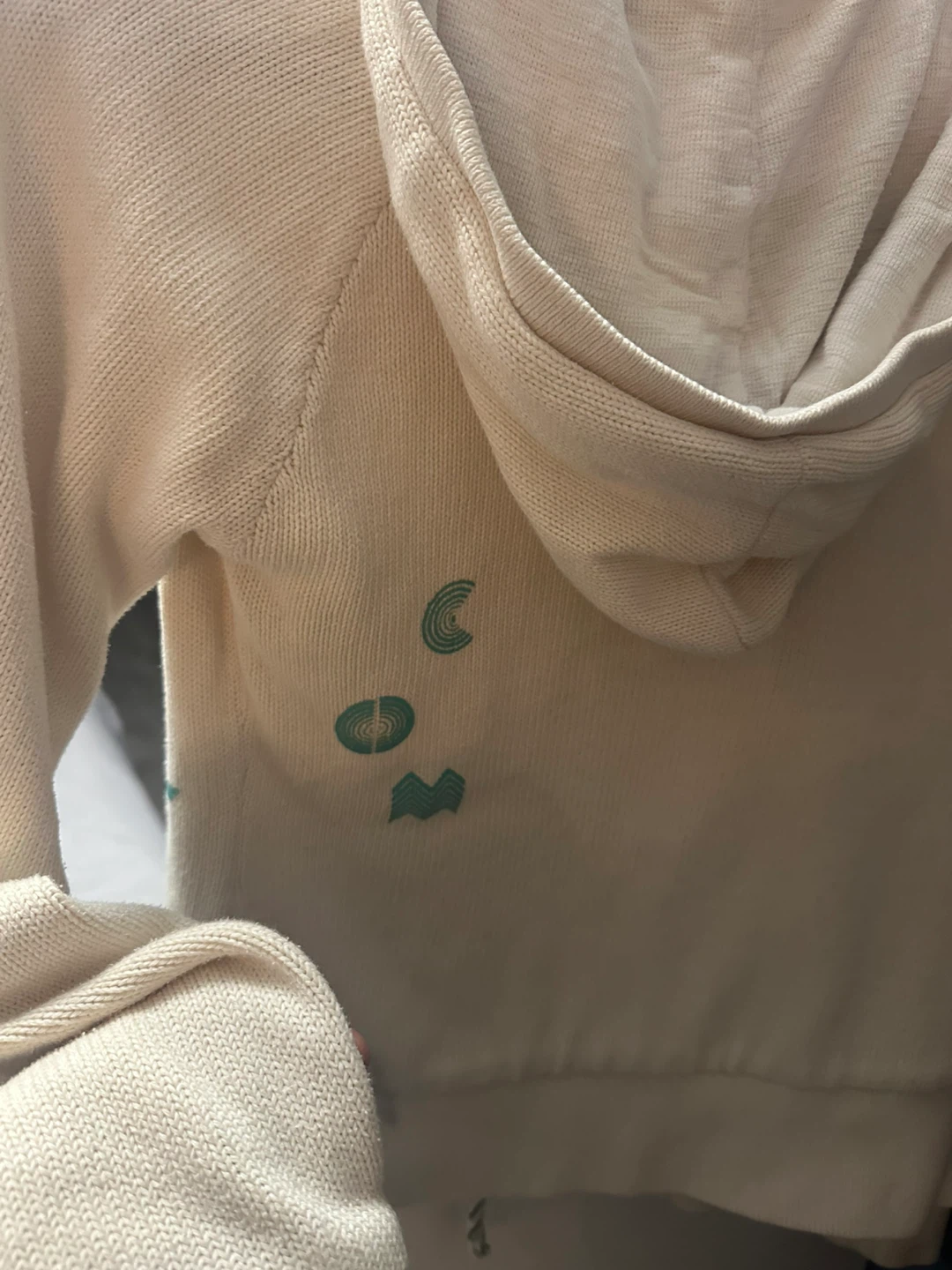 Cream Full Zip Hoodie - photo 3