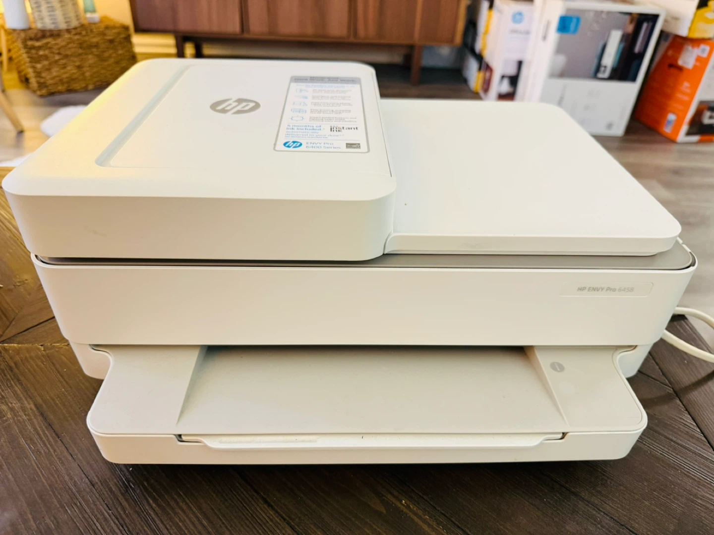 HP Envy Pro 6458 All-in-One Printer.