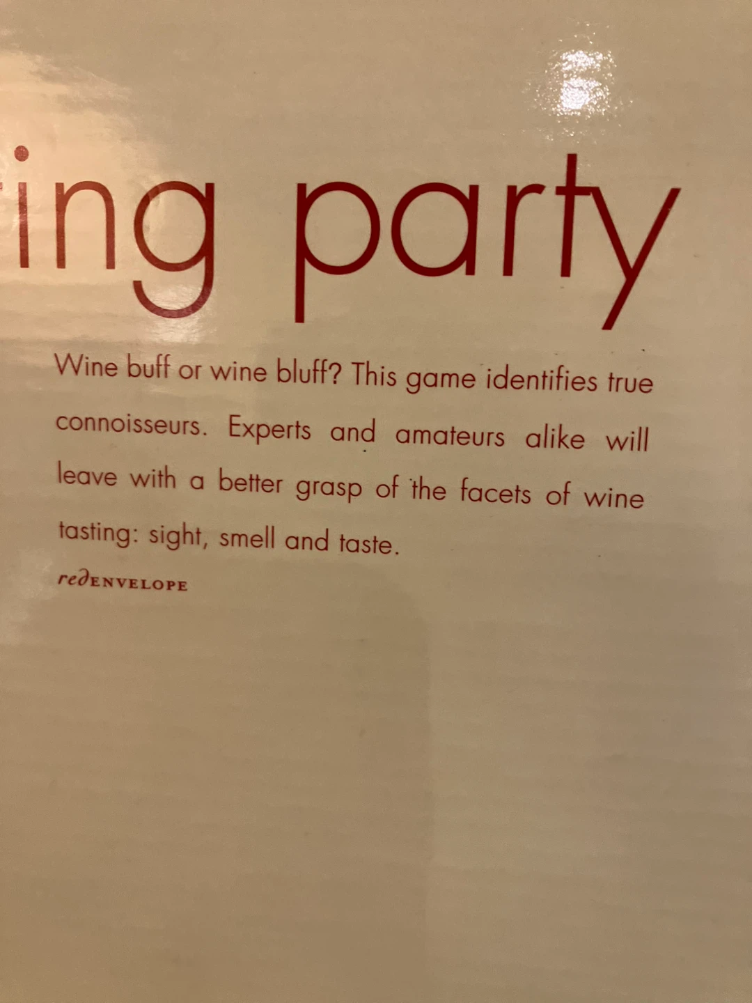 RedEnvelope Wine Tasting Party Game Set - photo 3