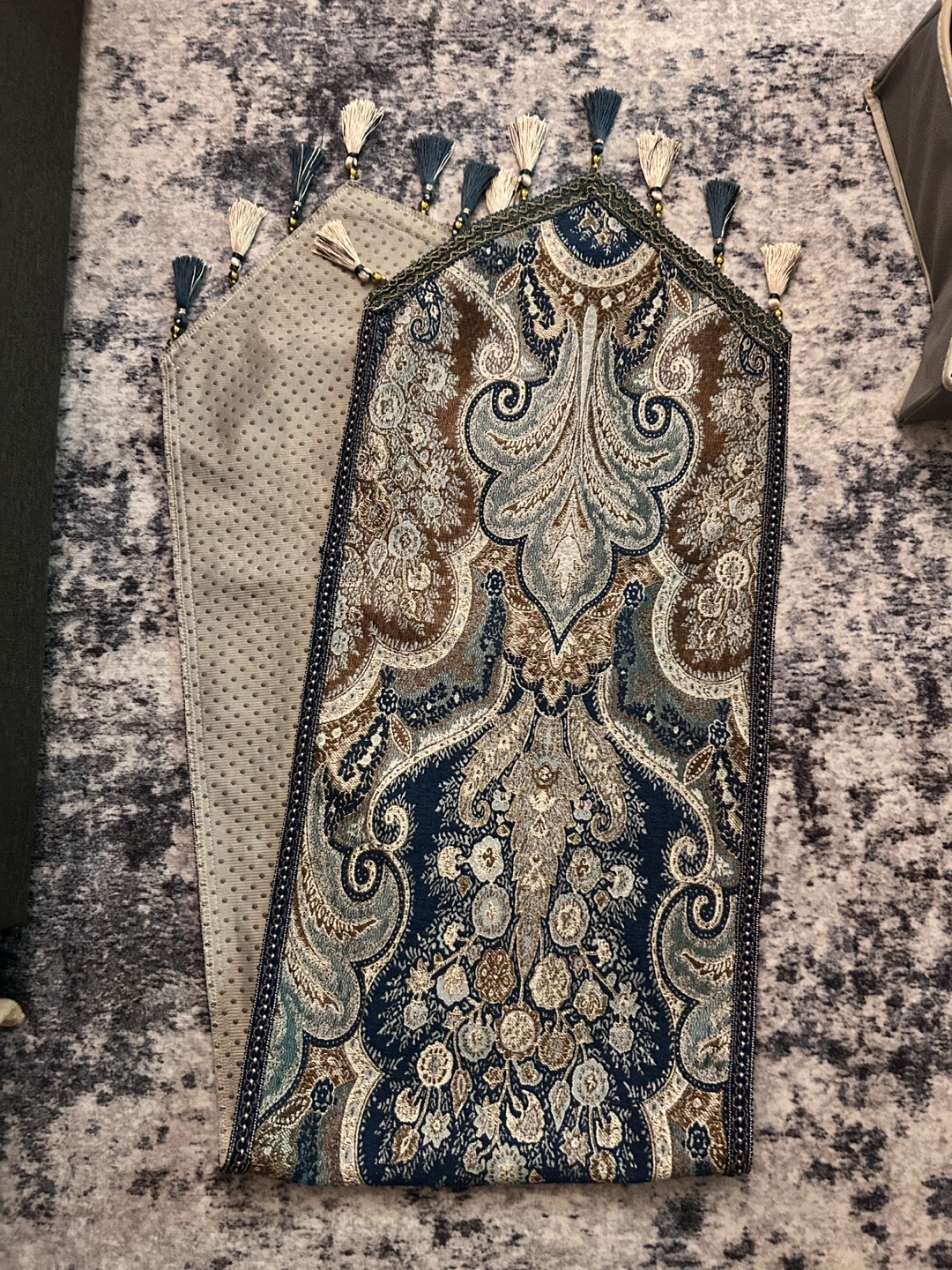 Decorative Table Runner with Tassels