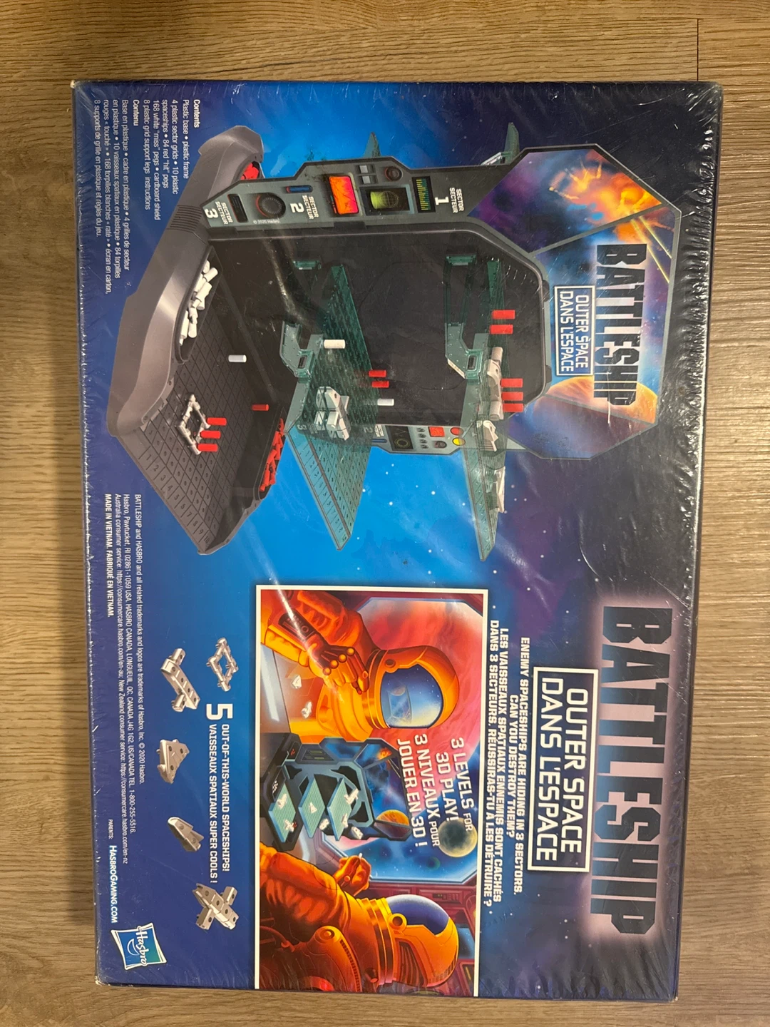 Battleship Outer Space 3D Board Game 5 Spaceships - photo 4