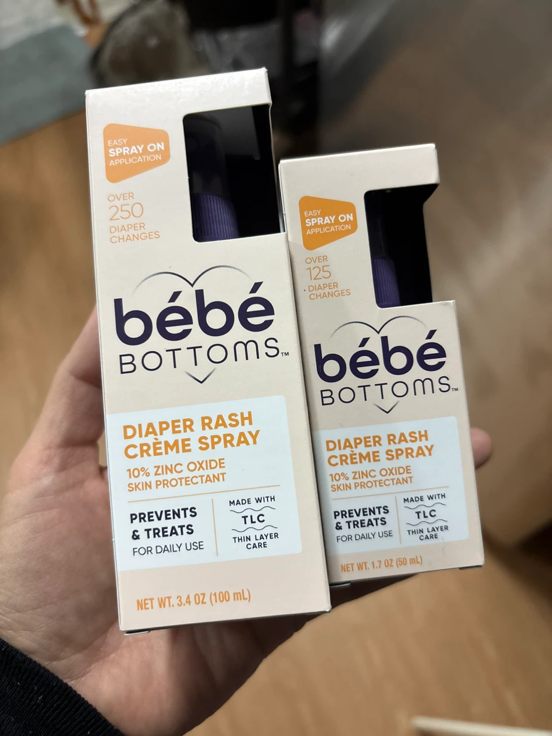 Bébé Bottoms Diaper Rash Crème Spray - 3.4 oz & 1.7 oz
