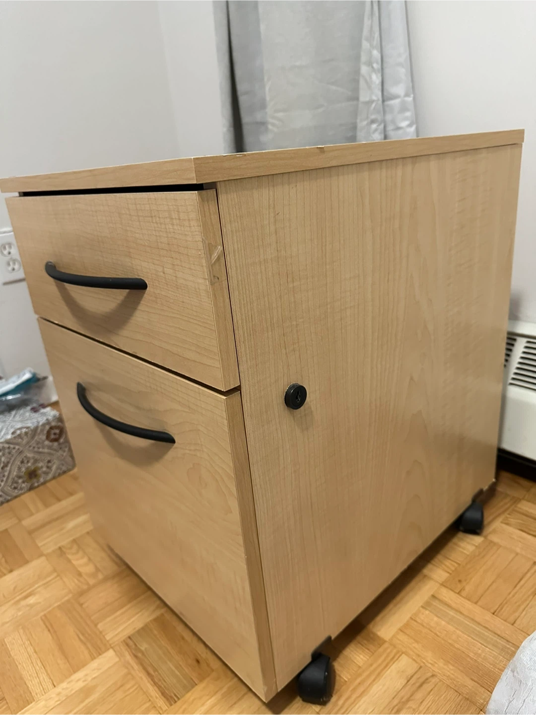 Two-Drawer Rolling Night stand - photo 2
