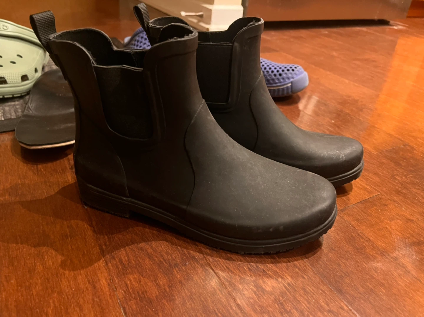 Black Ankle Rain Boots - photo 2