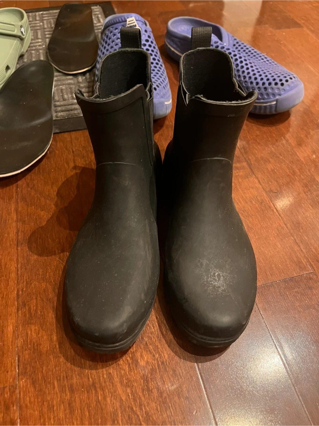 Black Ankle Rain Boots
