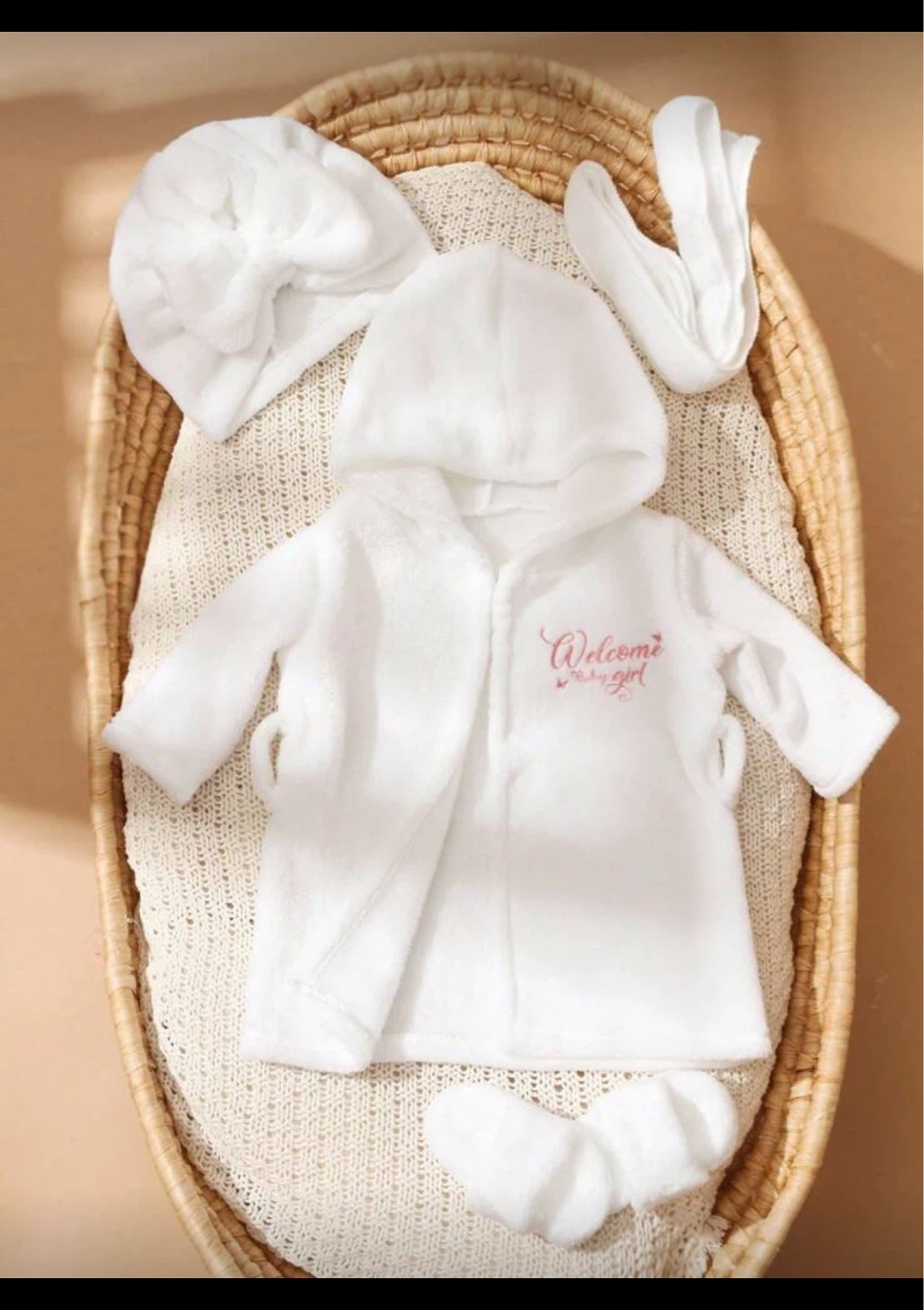 Photo prop Bathrobe and Slippers Set