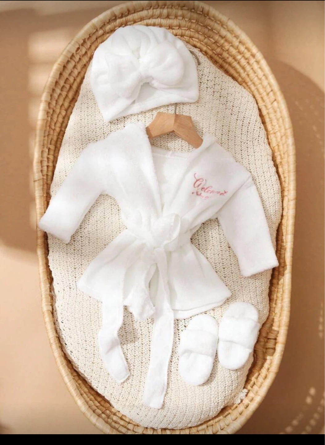 Photo prop Bathrobe and Slippers Set - photo 2