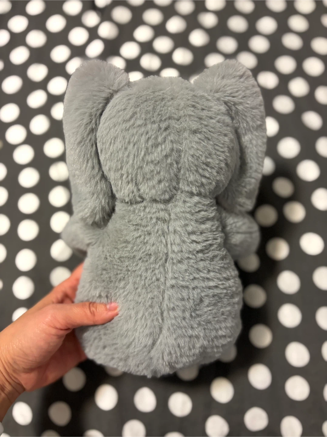 Grey Elephant Heatable Plush Toy with Lavender - photo 2