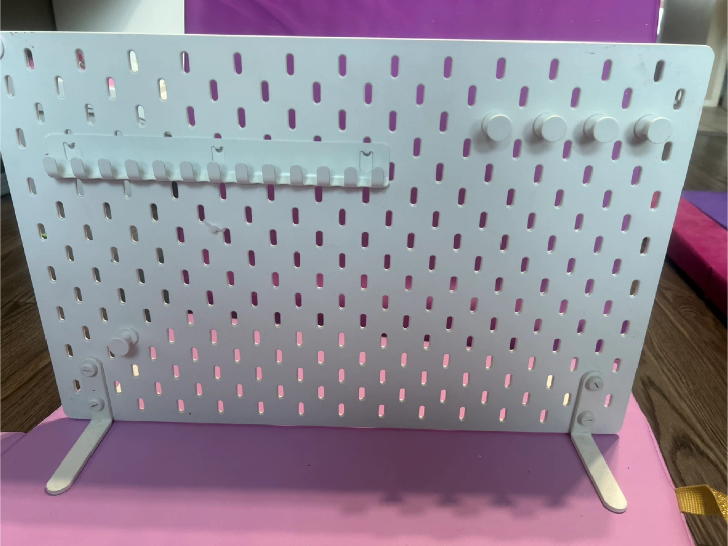 White Pegboard with Stand - photo 2