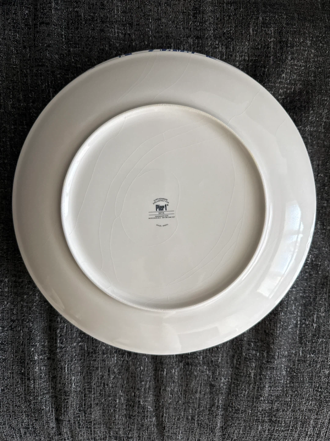 Pier 1 Batik Blue Floral Dinner Plates (Set of 5) - photo 3