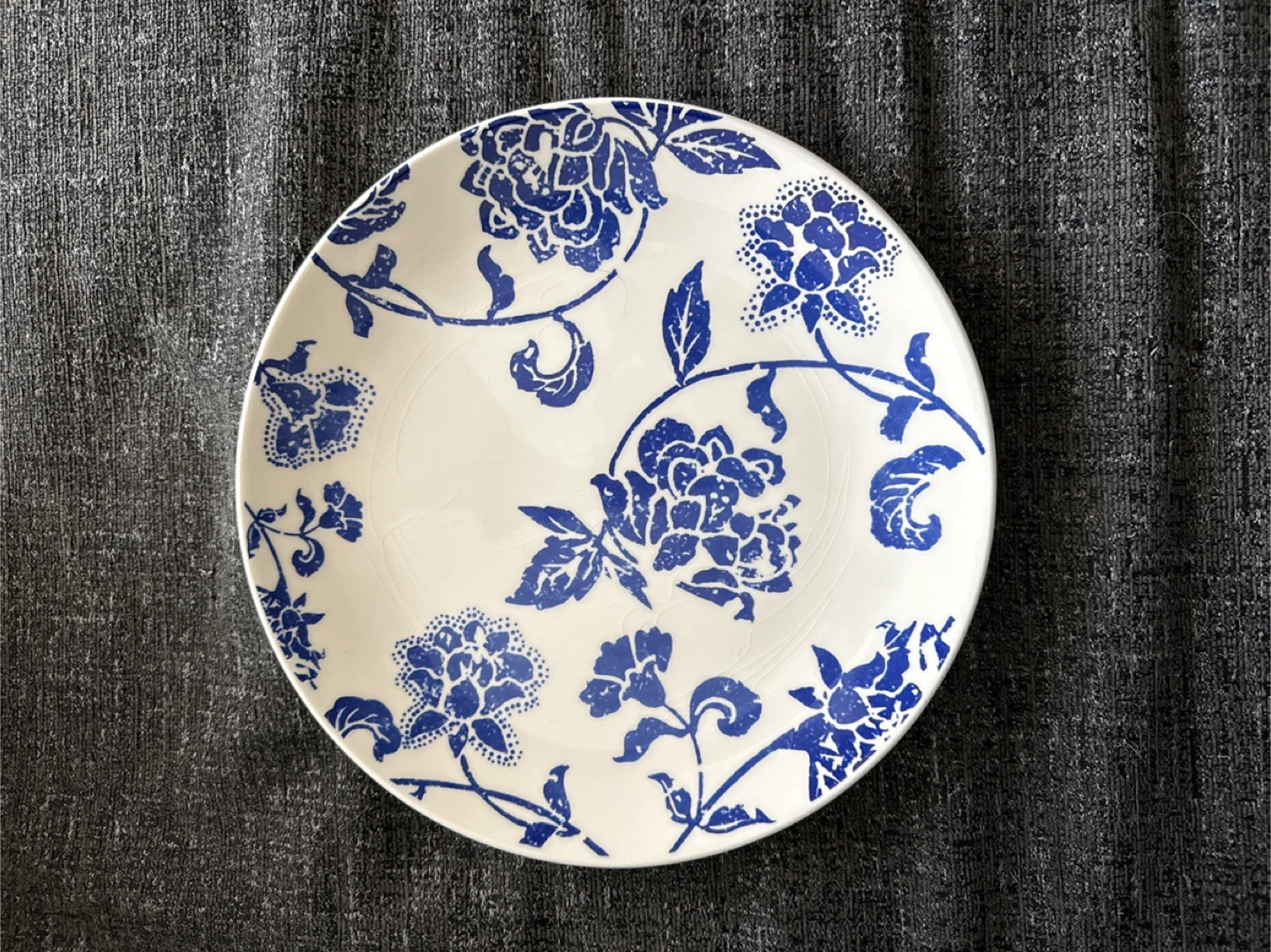 Pier 1 Batik Blue Floral Dinner Plates (Set of 5)