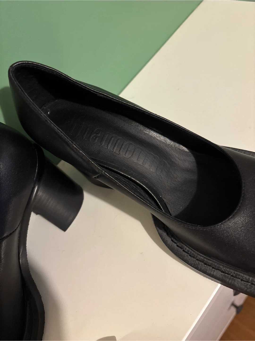 Ninamounah Square Toe Black Heels - photo 3