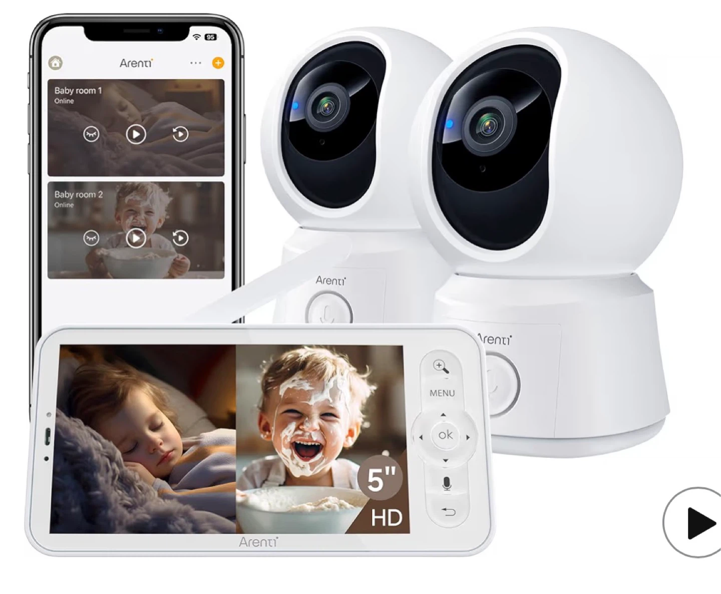 Arenti AIINANNY B2 - 2Cam Kit Baby Monitor