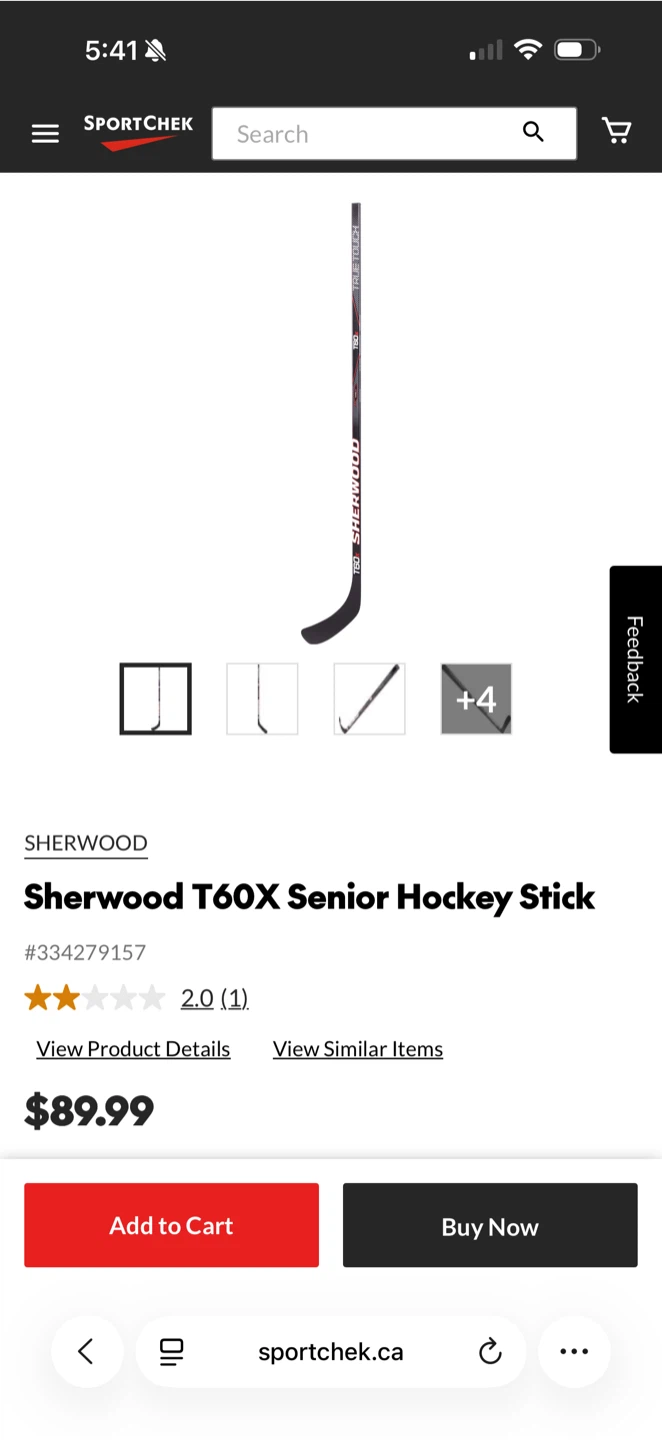 Sherwood T60X Senior Hockey Stick - photo 4