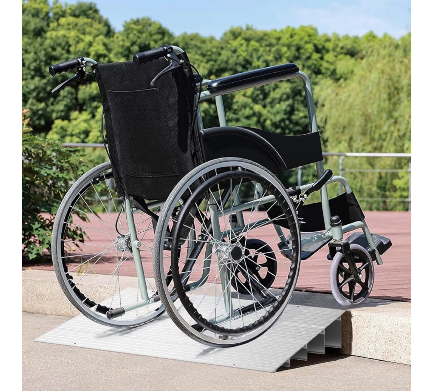 Aluminum Entry Ramp 34" L x 22.5" W x 4" H, 800lbs Capacity - photo 2