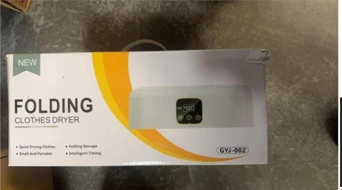 Folding Clothes Dryer with Remote Control