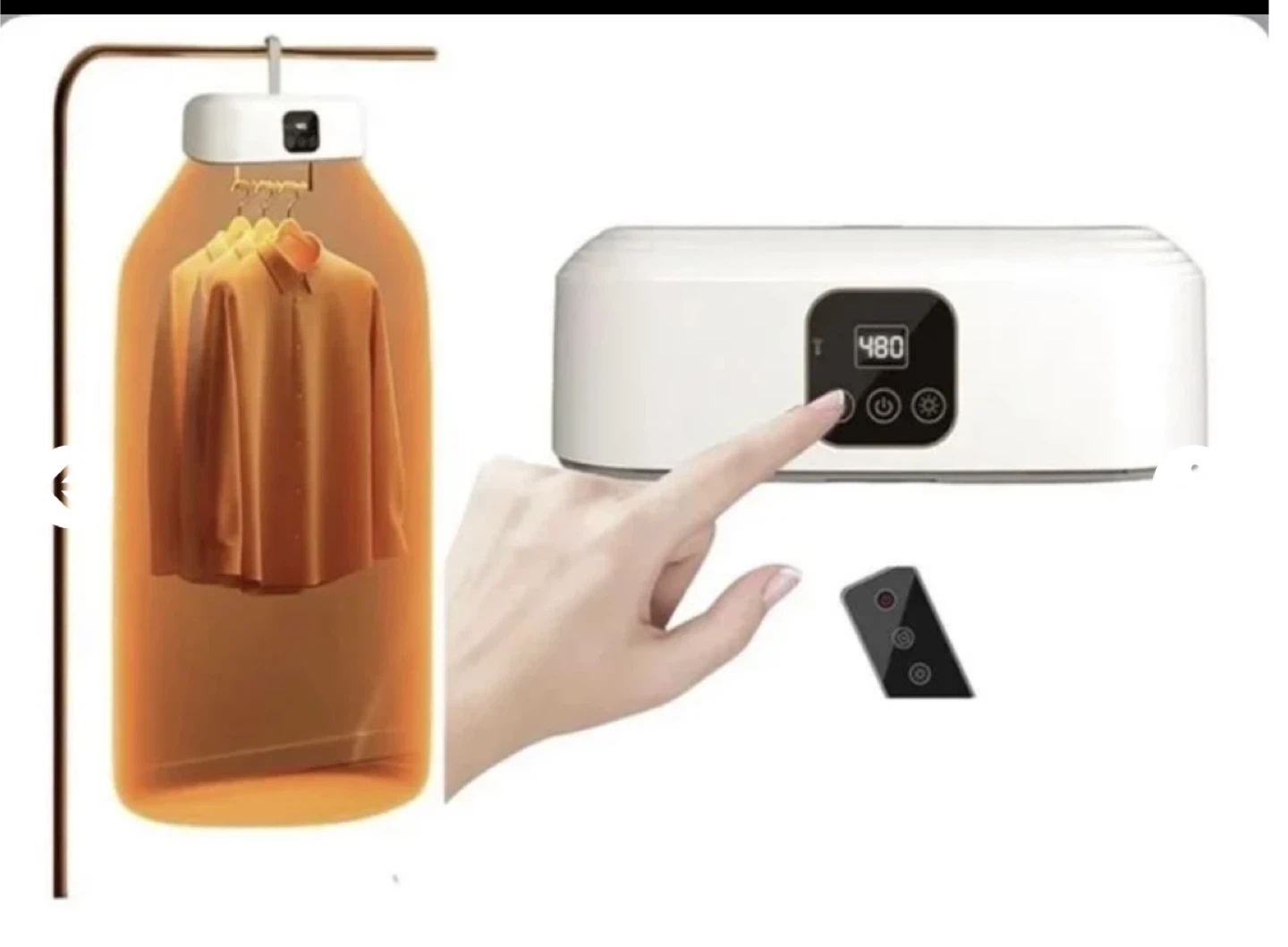 Folding Clothes Dryer with Remote Control - photo 2