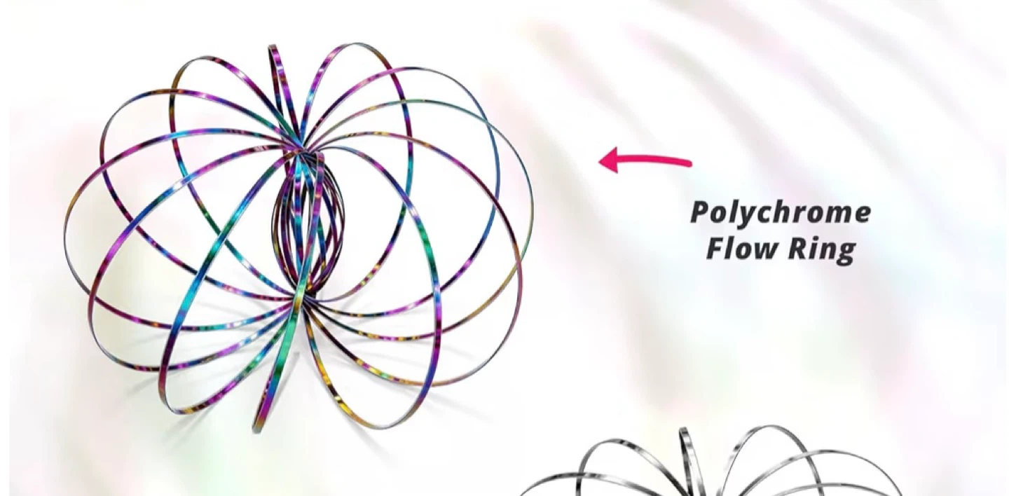 Flow Ring - Magic Kinetic Slinky Spring Interactive Toy - photo 3