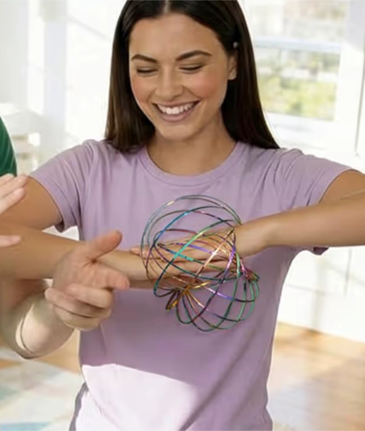 Flow Ring - Magic Kinetic Slinky Spring Interactive Toy - photo 5