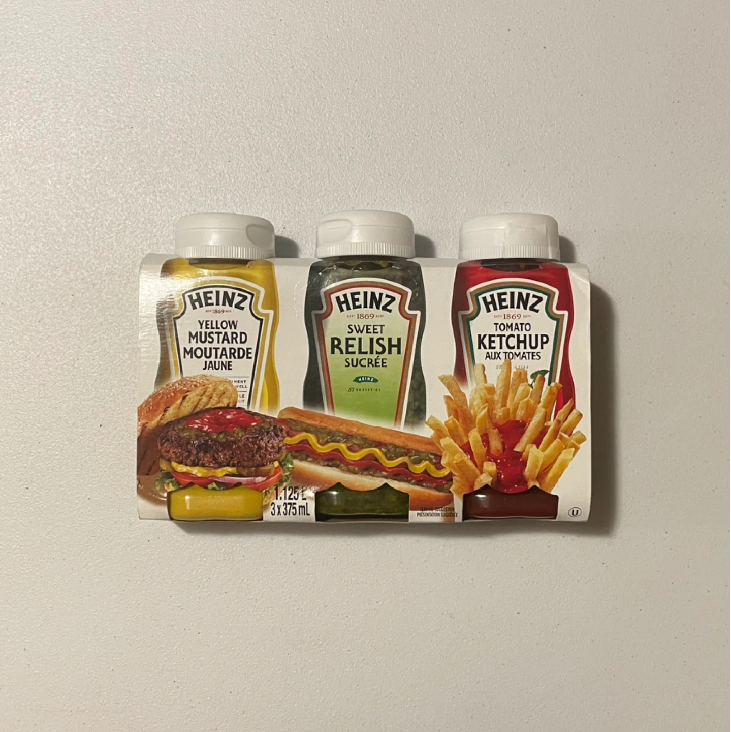Heinz Picnic Pack Ketchup, Mustard, and Relish Set