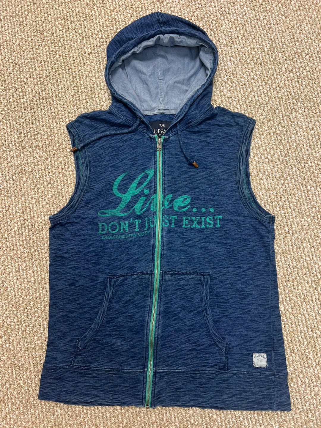 Buffalo David Bitton Men's Sleeveless Hoodie L/G