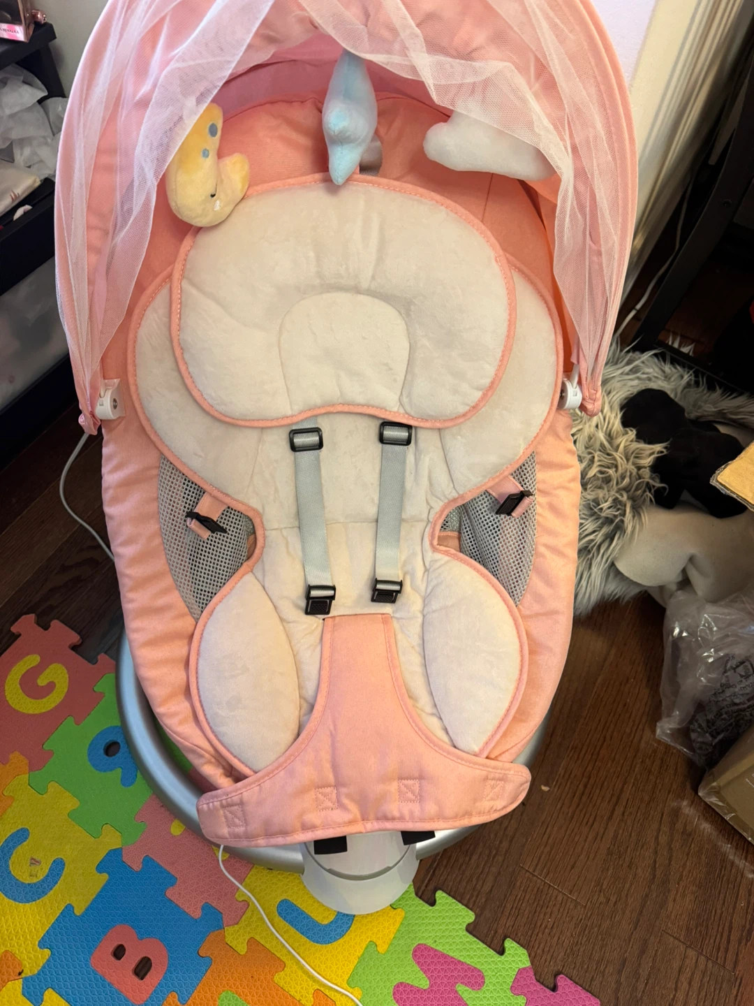 KIDINIX Baby Swing Rocker - Pink - photo 3