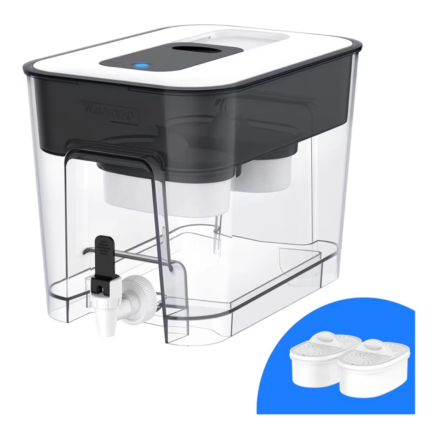 Waterdrop Water Filter Pitcher with 2 Filters