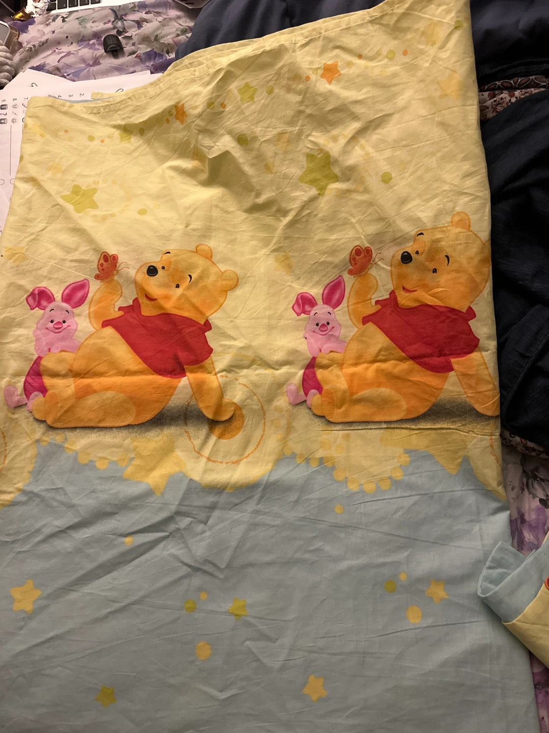 Twin single bedsheet with pillowcase