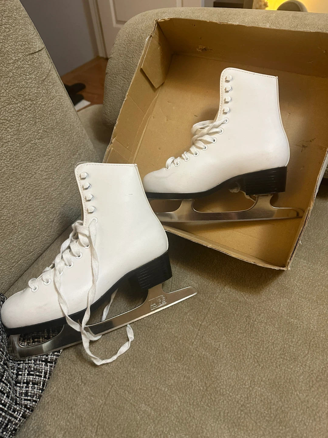 CCM White Figure Skates