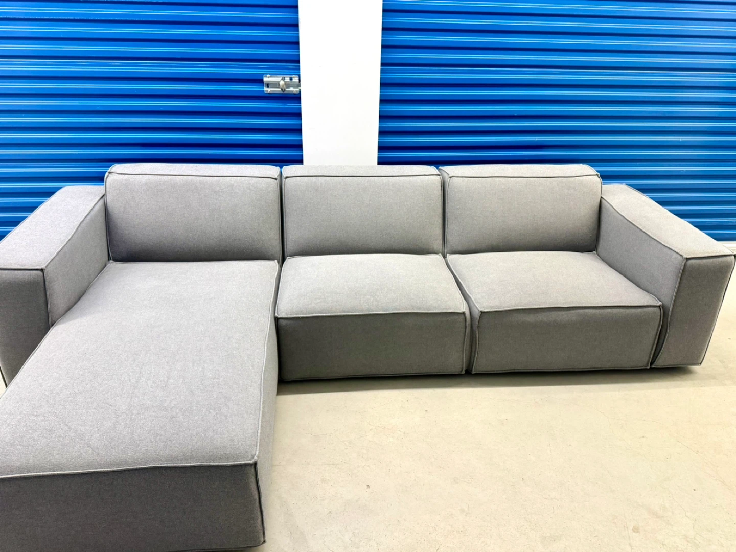 Corner Fabric Sofa Gray ROVECONCEPTS - photo 2