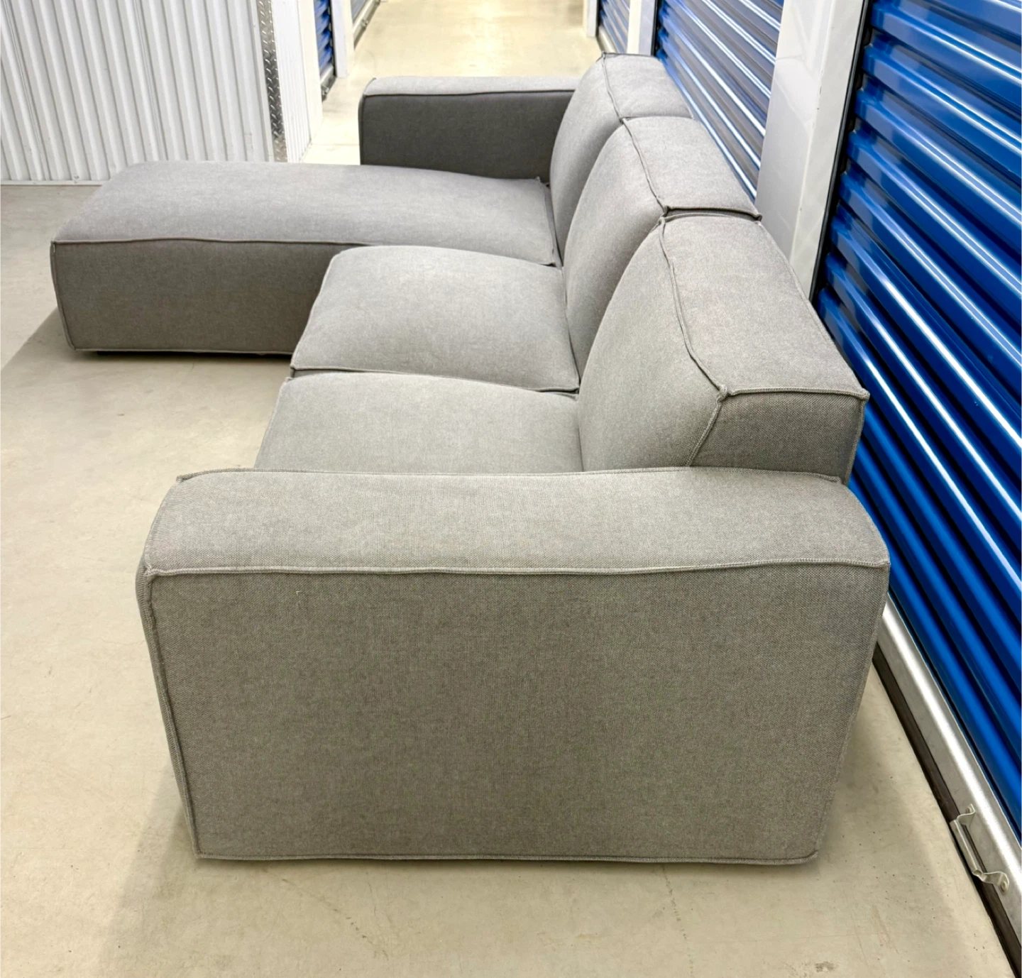 Corner Fabric Sofa Gray ROVECONCEPTS - photo 4