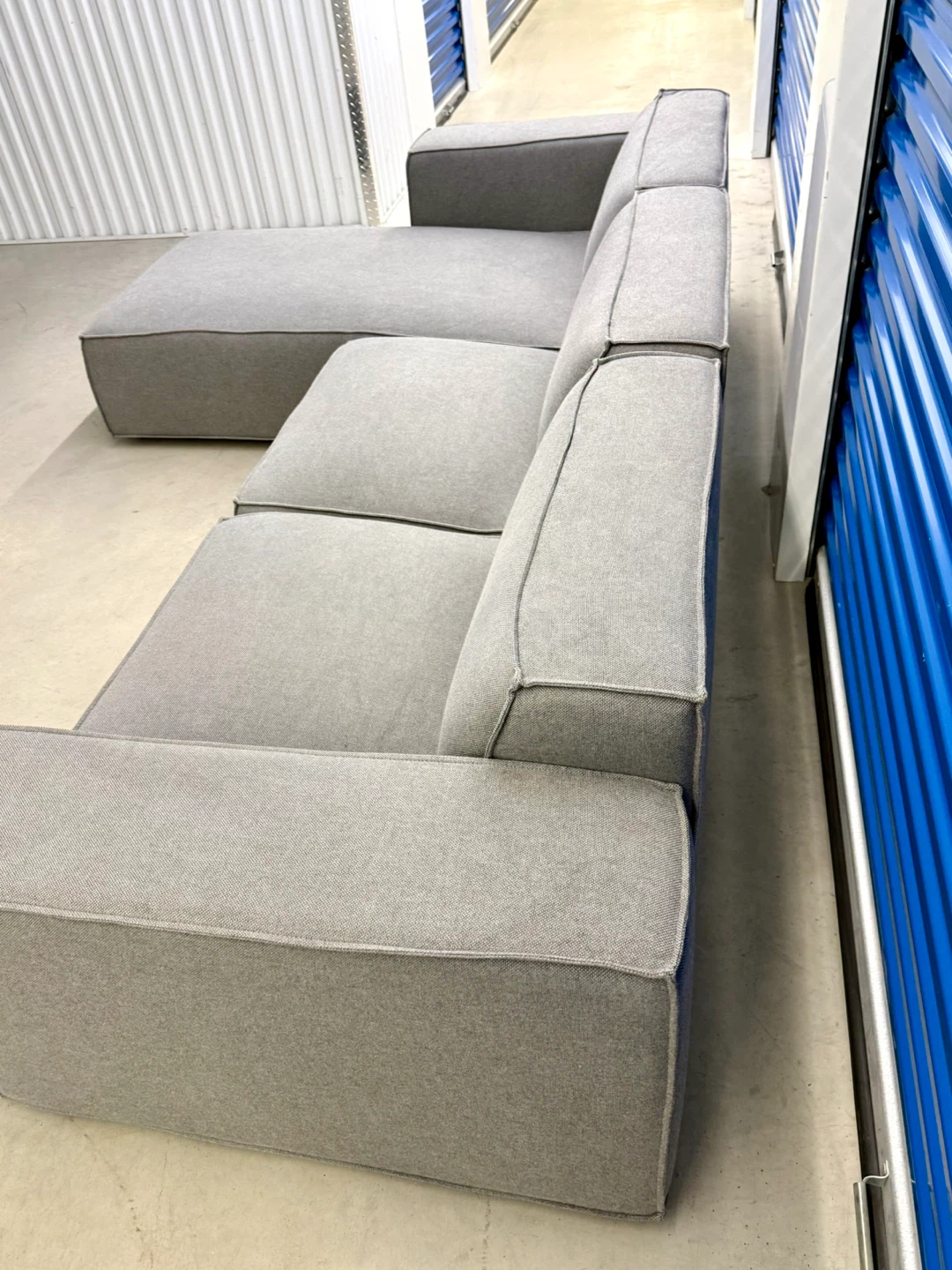 Corner Fabric Sofa Gray ROVECONCEPTS - photo 5