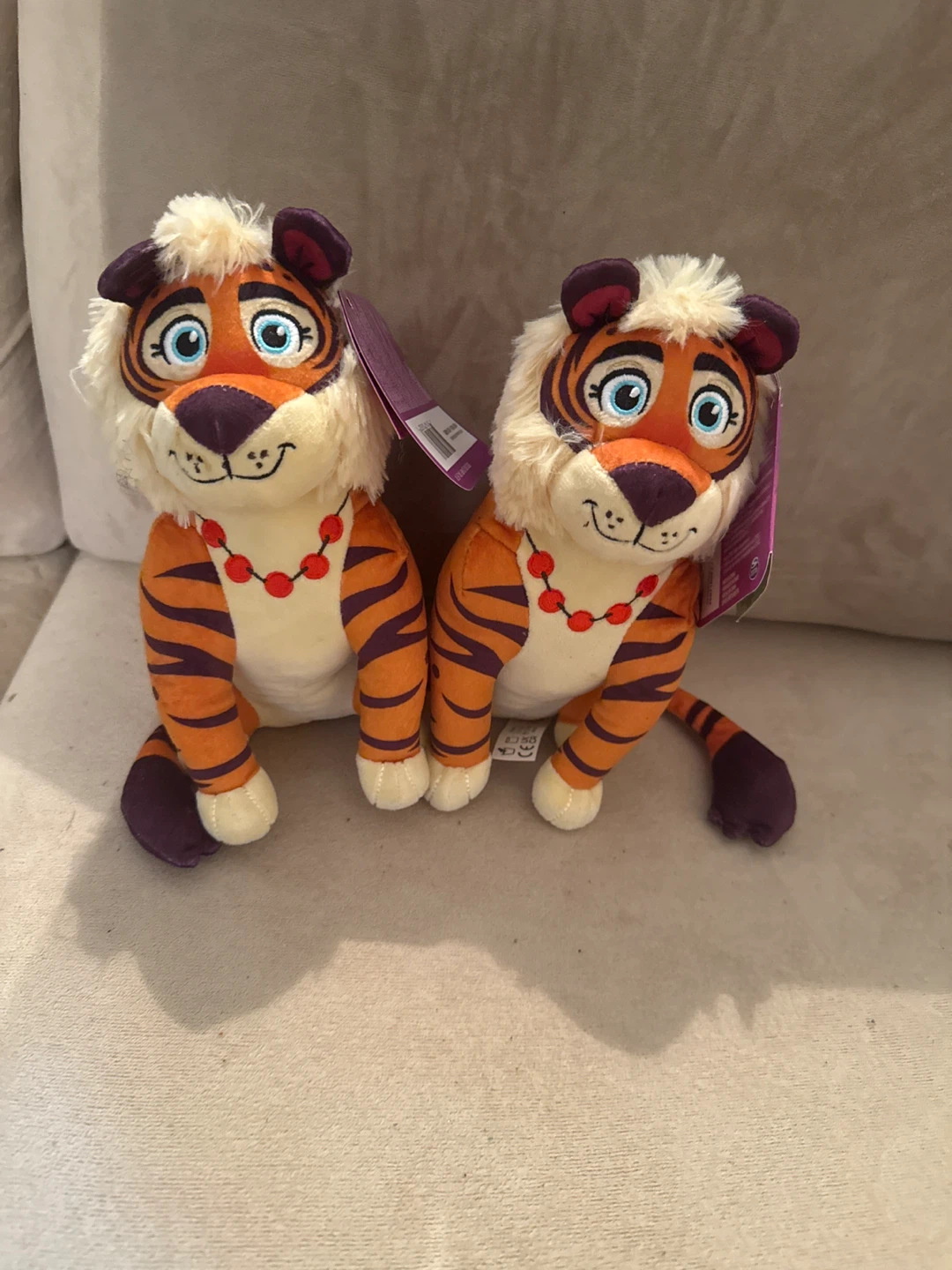 Set of 2 Tiger Plush Toys