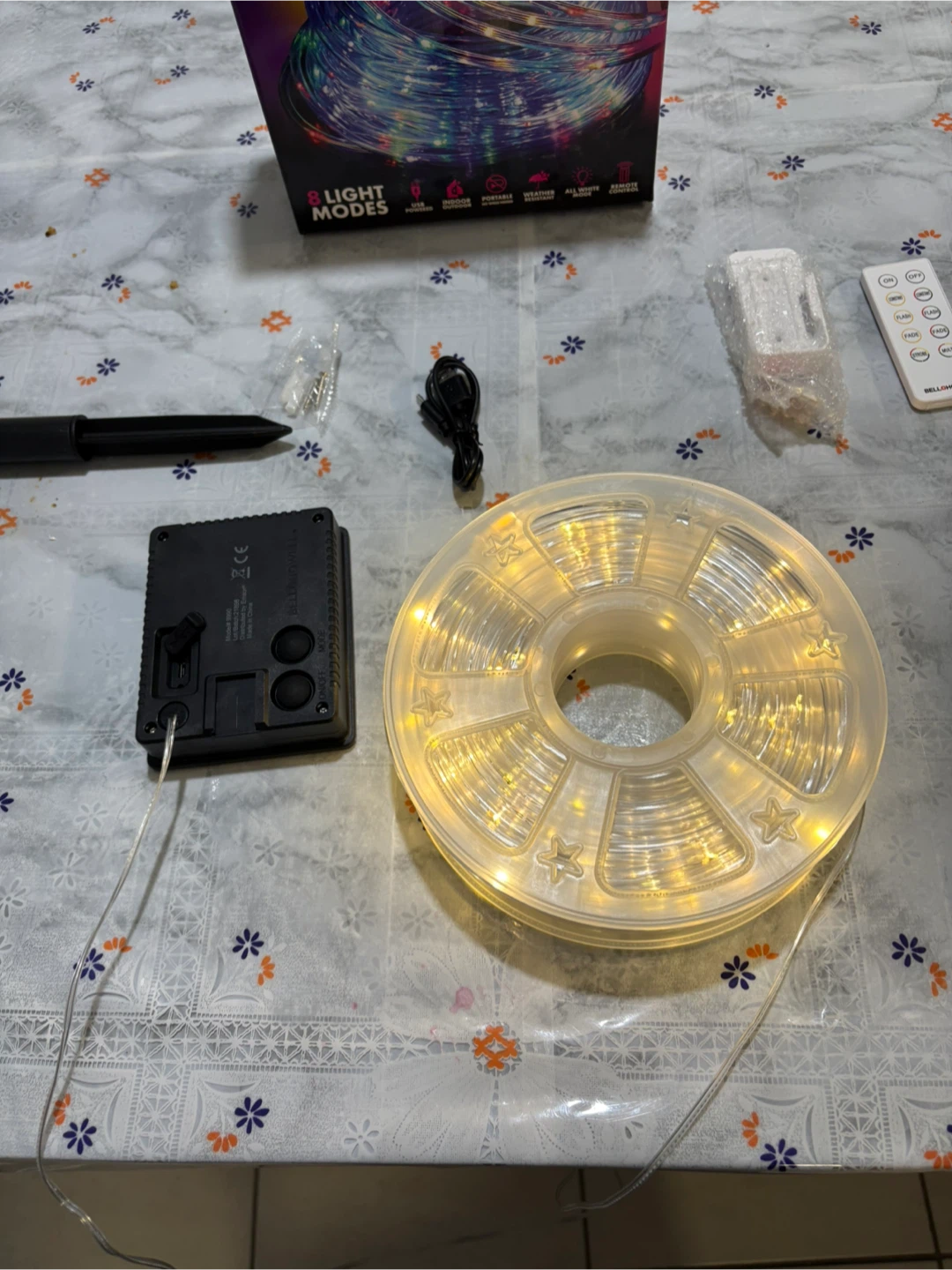 Bell+Howell LED Rope Light 50 ft – Color Changing, Solar + - photo 3