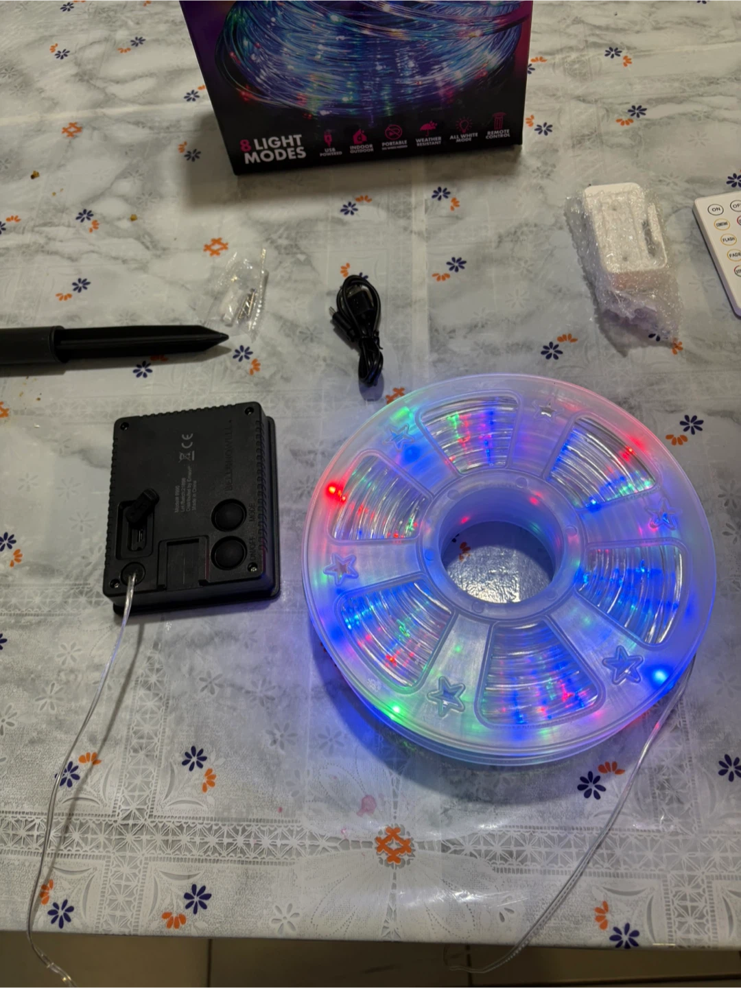 Bell+Howell LED Rope Light 50 ft – Color Changing, Solar + - photo 2