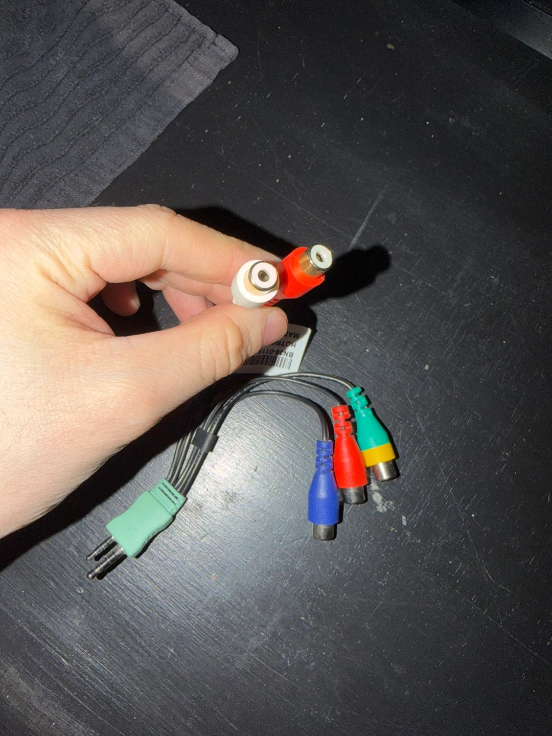 3.5mm + 2.5mm to 5rca Av Component Adapter Cord - photo 4