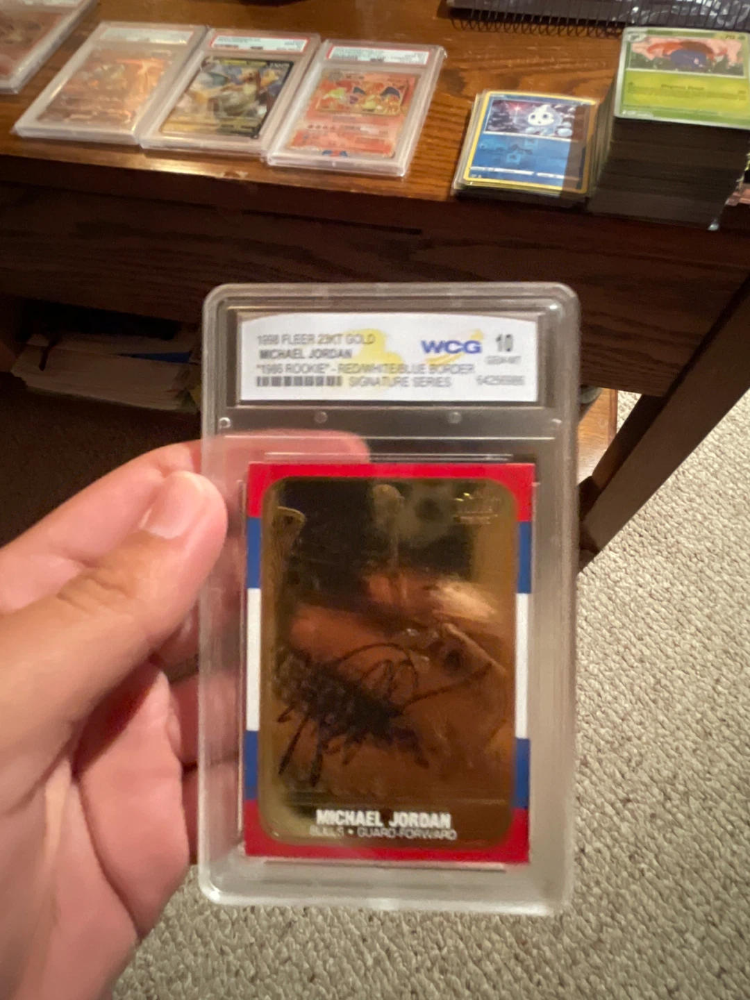 1998 Fleer Michael Jordan Gold WCG 10 Graded Card