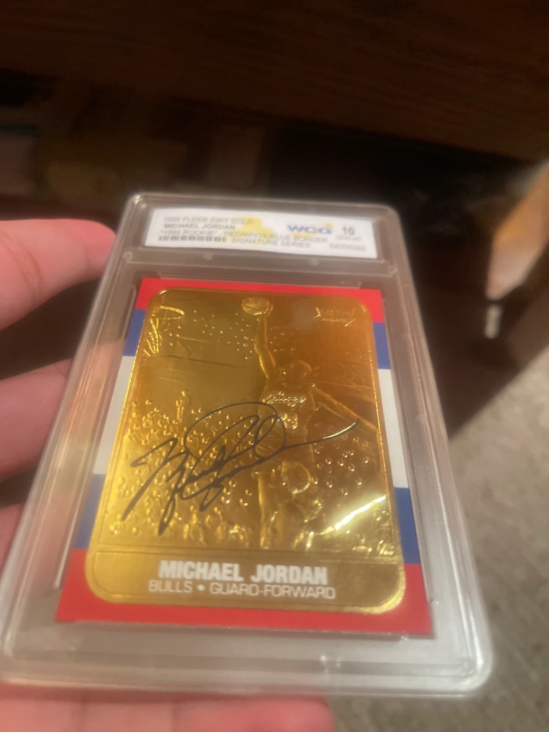 1998 Fleer Michael Jordan Gold WCG 10 Graded Card - photo 2